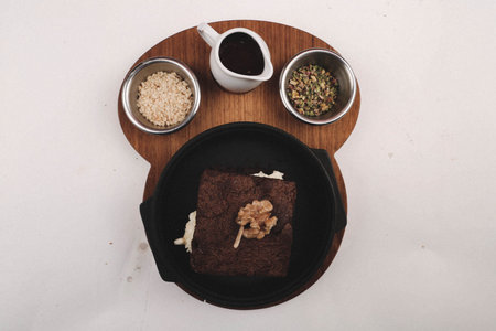 Chocolate Souffle with ice cream