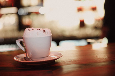 A cup of coffee on the table
