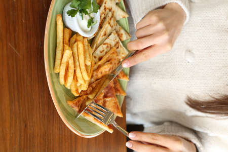 Turkish snack and breakfast meal.の写真素材