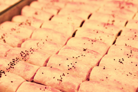 delicious layered pastry with cheese filling