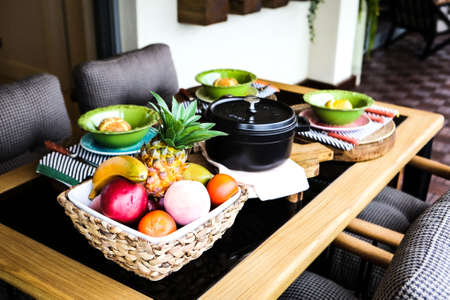 interior of modern balcony terraceの写真素材