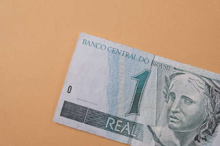 Brazilian money banknote cashの写真素材