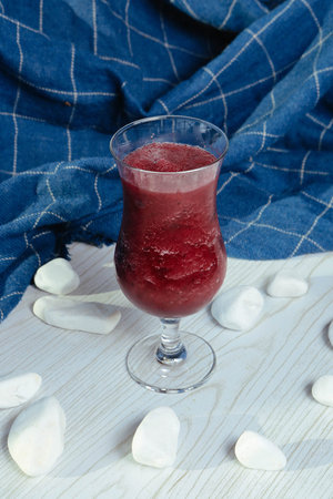 Summer colorful fruit smoothies or frozens. Healthy, detox drink concept.
