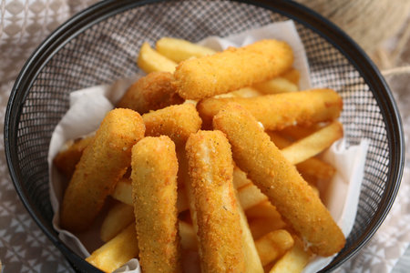 Delicious french fries, delicious chips