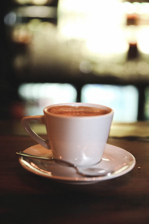 A cup of coffee on the table