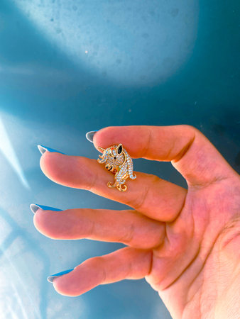 Sparkling Gold Jewelry with Stunning Diamondsの写真素材