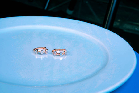 Luxurious Jewelry Pieces: Gold and Diamonds Togetherの写真素材