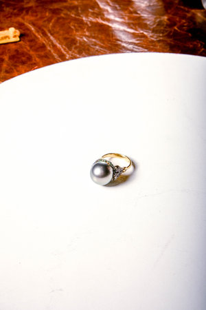 Sparkling Gold Jewelry with Stunning Diamondsの写真素材