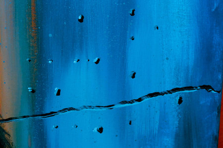 abstract blue background, water drops on the glass, abstract background