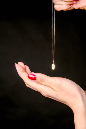 Precious Gold and Diamond Jewelry for Herの写真素材