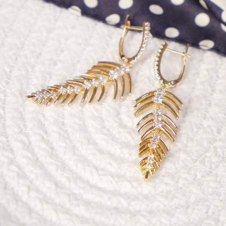 Luxurious Diamond Jewelry in Elegant Gold Settingsの写真素材