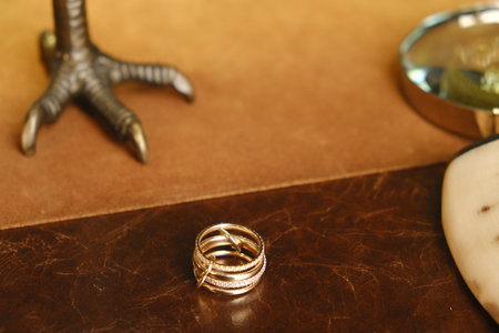 Stunning Gold and Diamond Jewelry for Luxury Loversの写真素材