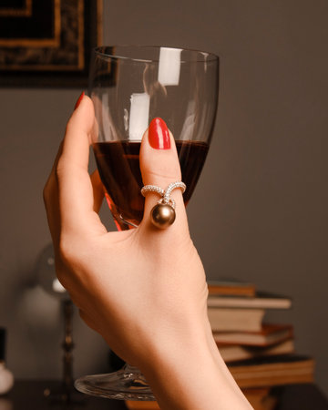 Shimmering Gold and Diamond Jewelry for Evening Eleganceの写真素材