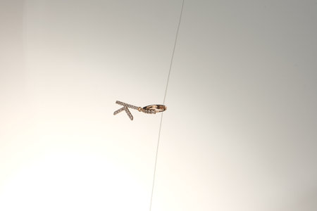 Classic Gold and Diamond Wedding Jewelry Setsの写真素材