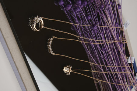 Stunning Gold and Diamond Jewelry for Womenの写真素材