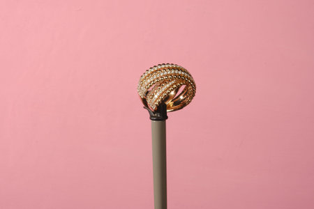 Beautiful Diamond Earrings with Gold Setting