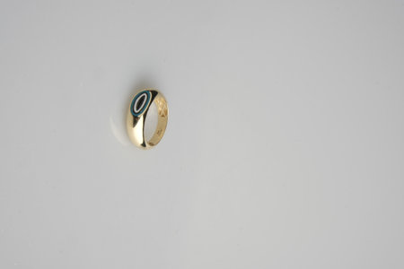 Alluring Gold and Diamond Wedding Bandsの写真素材