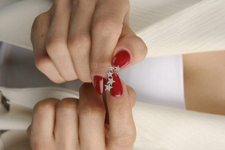 stylish jewelry like silver, gold, diamonds, precious stones.