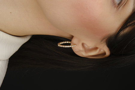 Chic Gold and Diamond Jewelry for Everyday Eleganceの写真素材