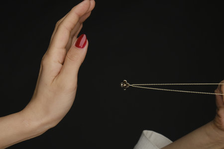 Personalized Gold and Diamond Jewelry Giftsの写真素材