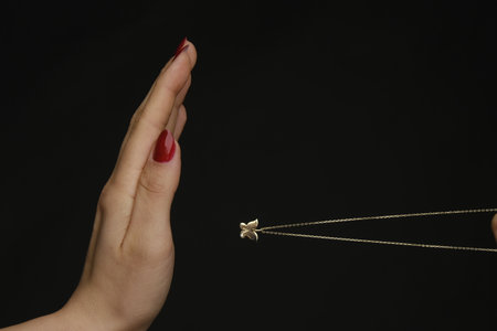 Elegant Diamond and Gold Jewelry for Womenの写真素材