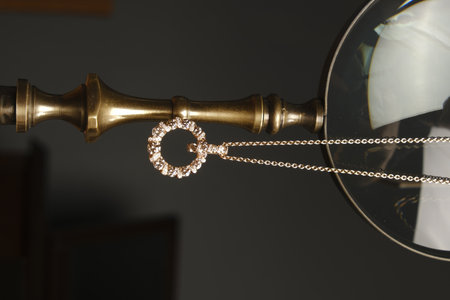 Premium Diamond and Gold Jewelry for Womenの写真素材