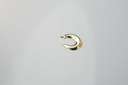 Elegant Gold Earringsの写真素材