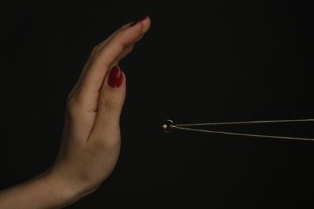 Luxury Diamond and Gold Jewelryの写真素材