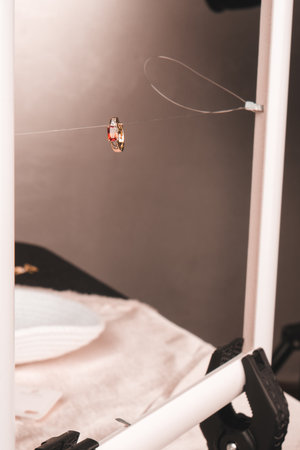 Classic Gold and Diamond Wedding Jewelry Setsの写真素材