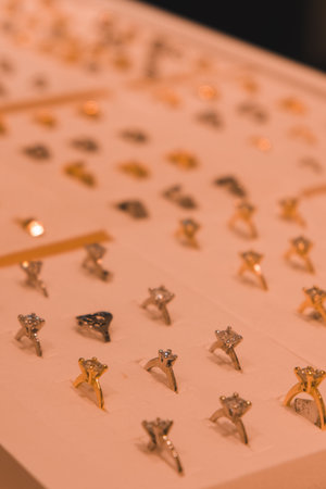 Timeless Jewelry Designs Featuring Gold and Diamondsの写真素材