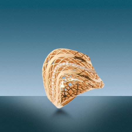 Stylish jewellery, diamonds and precious stones.の写真素材