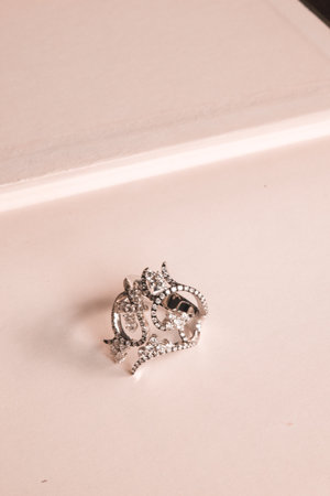 Sparkling Gold Jewelry with Stunning Diamondsの写真素材