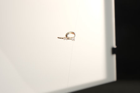 Elegant jewelry, Jewels set with gemstones.の写真素材