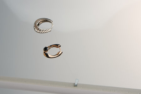 Handmade precious jewelry. Bijouterie and jewelery gold and diamonds for womenの写真素材