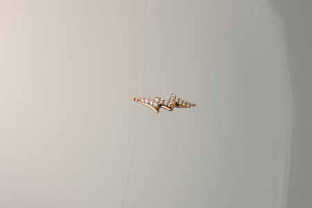 Shimmering Gold and Diamond Jewelry for Evening Eleganceの写真素材