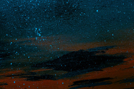 abstract blue background texture with grunge brush strokes and paint stains