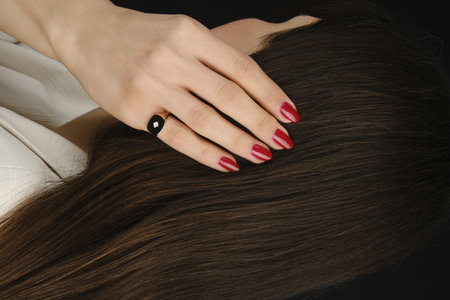 Precious Gold and Diamond Jewelry for Herの写真素材