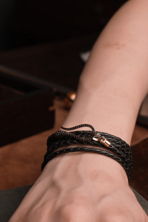 stylish jewelry like silver, gold, diamonds, precious stones.の写真素材