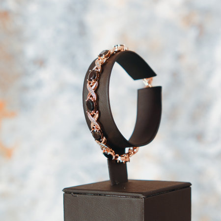 Glamorous Gold Jewelry with Sparkling Diamondsの写真素材