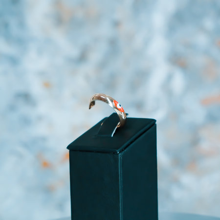 Gold and Diamond Wedding Bandsの写真素材