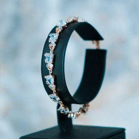 Sparkling Gold Jewelry with Stunning Diamondsの写真素材