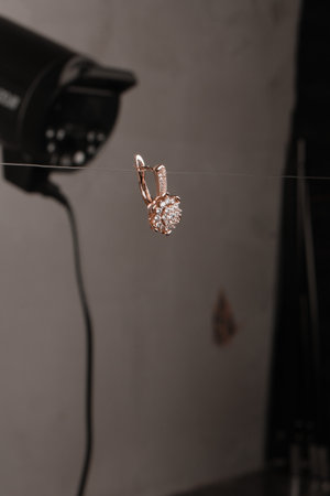 Elegant Diamond and Gold Jewelry for Womenの写真素材