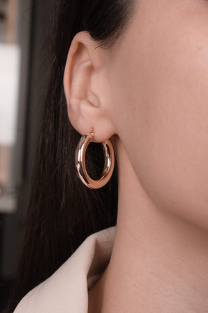 Handcrafted Luxury Earring with Gold