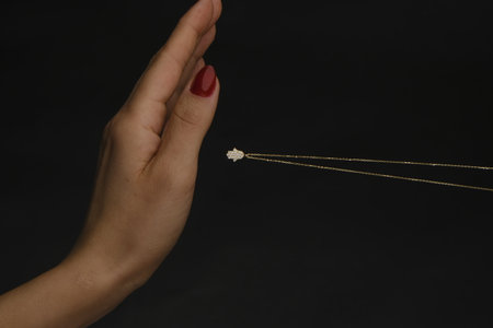 Exquisite Handmade Gold and Diamond Jewelryの写真素材