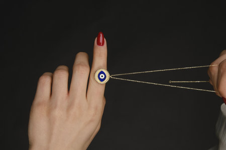 Premium Diamond and Gold Jewelry for Womenの写真素材