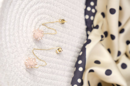 Premium Diamond and Gold Jewelry for Womenの写真素材