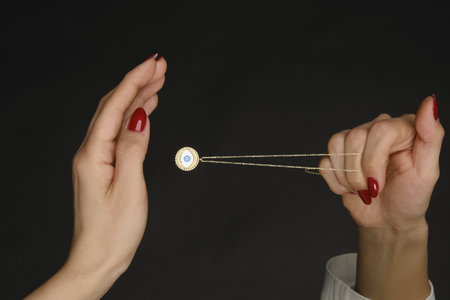 Exquisite Diamond Jewelry with Gold Accentsの写真素材