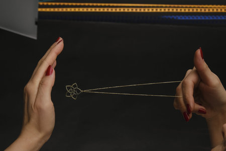 Classic Gold and Diamond Wedding Jewelry Setsの写真素材