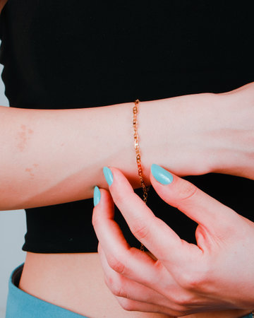 Precious Gold and Diamond Jewelry for Herの写真素材