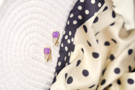 Bold and Elegant Diamond and Gold Statement Piecesの写真素材